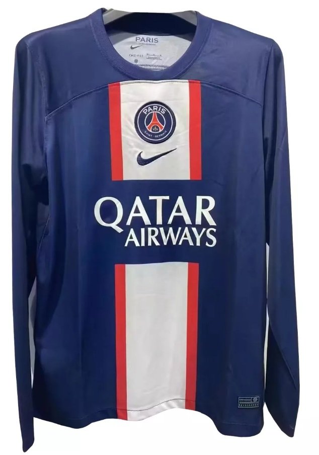 Camisa I PSG 2022 2023 Home manga comprida